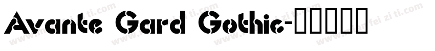 Avante Gard Gothic字体转换
